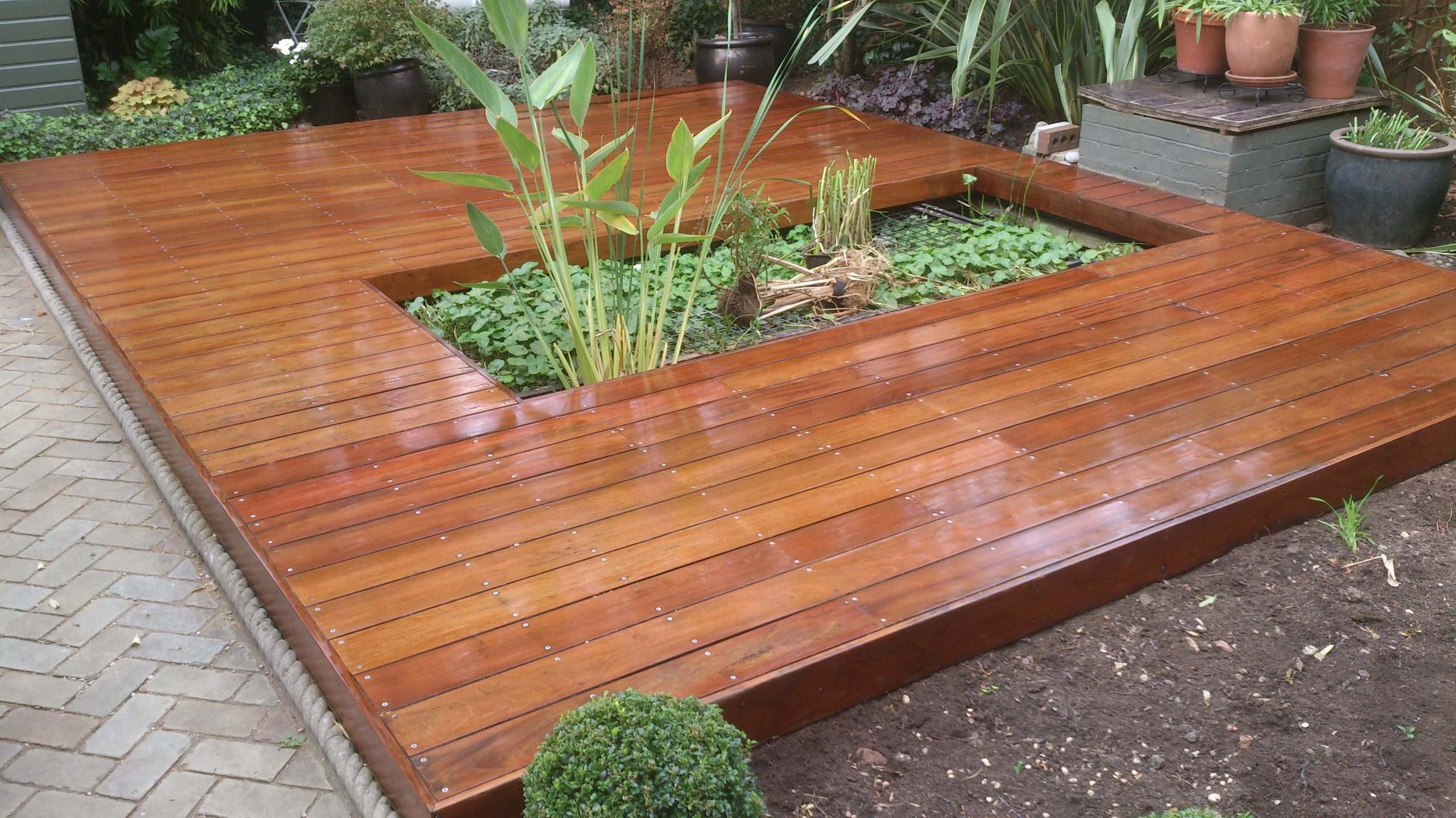 Beautifully Revived Wooden Deck 